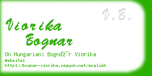 viorika bognar business card